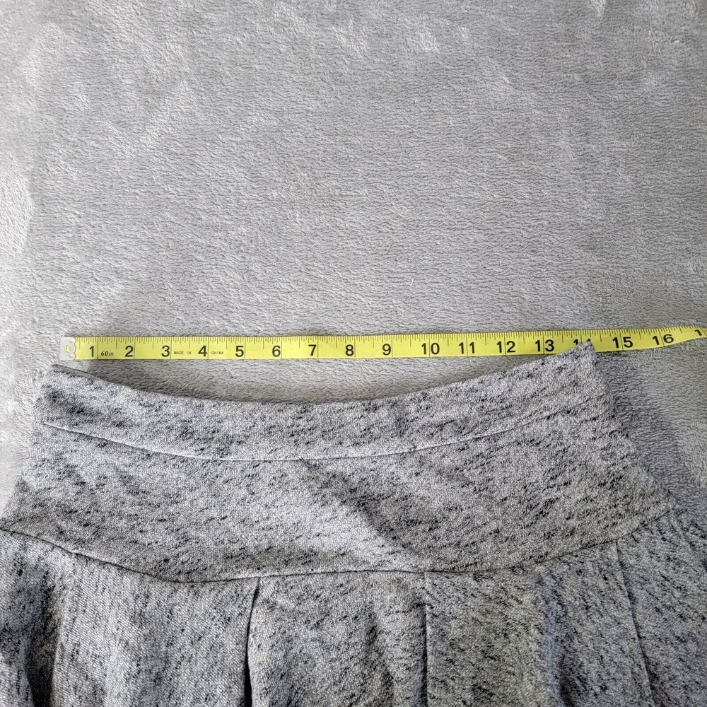 Derek Lam 10 Crosby Women's Gray Elastic Waist Side Zip Mini Ruffle Skirt Size 2 - Picture 5 of 9